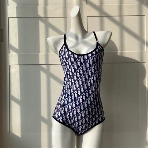 dior blue swimsuit
